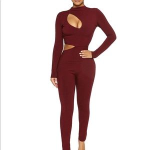 Naked Wardrobe Hole’d U Down Snatched Jumpsuit